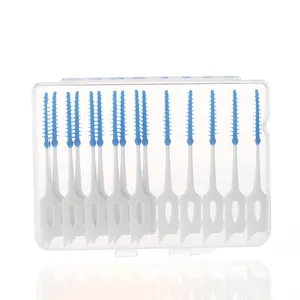 Disposable eco friendly rubber interdental brush