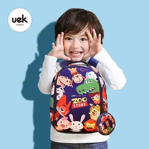 Uek Cute Cartoon Schul rucksack Leicht gewicht Mode Cute Animal Print Taschen