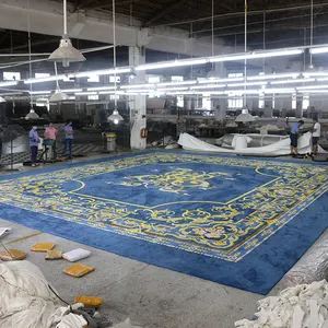 KHÁCH SẠN Hand Tufted Carpet Tiếp Tân Phòng Wilton Hoa Thảm Tường Để Tường Thảm