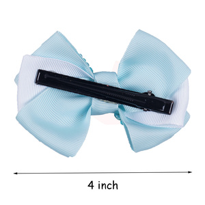 Fiocchi per capelli con strass splendidi da 4 pollici con <span class=keywords><strong>clip</strong></span> fermagli per capelli con perle di diamanti all'ingrosso per ragazze - Product Image 3