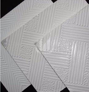60x60 PVC Laminato Soffitto <span class=keywords><strong>di</strong></span> Gesso con Accessori - Product Image 1