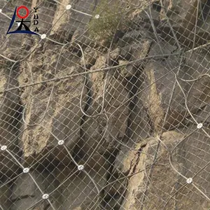 高强度斜坡巩固网格落石保护钢丝网