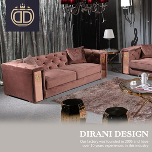 Moderne chaise longue pas de jambes canapé Italie moderne rouge brun capitonné rembourrés canapé ensemble - Product Image 4