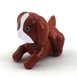 Mainan Anak Klasik Anjing Plastik Kecil yang Berjalan dengan Mekanisme Putar - Product Image 2