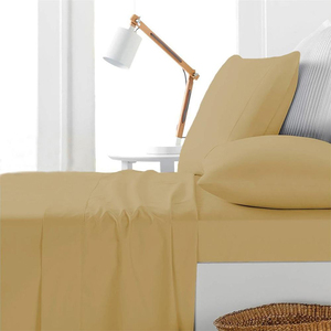 100% microfibra 1800 hilo sólido hoja de alta calidad ropa de cama de hospital las sábanas de <span class=keywords><strong>la</strong></span> cama - Product Image 1