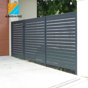 Paneles de valla fija de aluminio aerofoil louvre