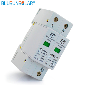 Hot Bán 2P + N 110V 220V 380V 20-40KA AC Din Rail SPD Điện Áp Thấp Surge Protector - Product Image 5