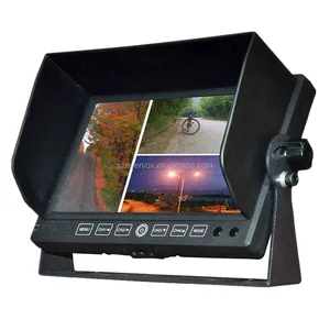 Monitor lcd tft a color para coche, pantalla táctil de 7 pulgadas con grabación dvr