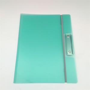 משרד וציוד בית הספר צבעוני שקוף A4 גודל פלסטיק קובץ תיקיות עם מתכת קליפ ורצועות אלסטיות - Product Image 3