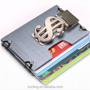 Mens RFID <strong>Metal</strong> <strong>Wallet</strong> Credit Card Holder Money Clip Slim Aluminum <strong>Wallet</strong> - Product Image 3