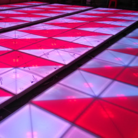Plancher de danse LED à pixels RGB, nouveau design, pour soirées, discothèques, mariages, événements, activé par le son, contrôle DMX512