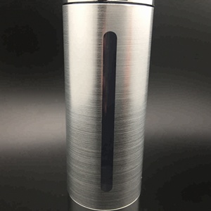 Bouteille sérum en aluminium revêtu argent, sans air, bouteille avec pompe, sérum, 30ml 50ml - Product Image 3
