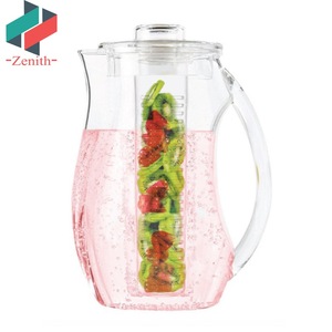 ZNK00016 2.9 Quart Pha Lê Rõ Ràng Acrylic Trái Cây Tự Nhiên Truyền Hương Vị Nước Pitcher Với Nắp Và Vòi - Product Image 4