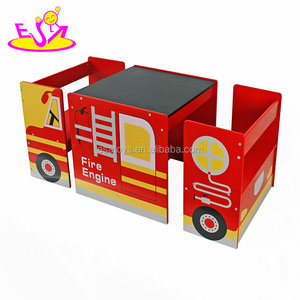 Đa Chức Năng Dễ Thương Thiết Kế Xe Bàn Bằng Gỗ Ghế Cho Trẻ Em Vui Viết Nghiên Cứu Thiết Lập W08g143 - Product Image 2