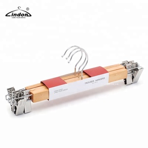 <span class=keywords><strong>Cintre</strong></span> pour pantalons, jupe et pantalon, en <span class=keywords><strong>bois</strong></span>, qualité supérieure, avec Clips - Product Image 2