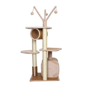 Unico del gatto del gattino della casa del gioco del gatto regolabile albero con culla - Product Image 3