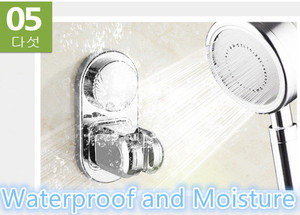 Supporto per <span class=keywords><strong>Doccia</strong></span> a <span class=keywords><strong>Ventosa</strong></span> con 5 Modalità, Rimovibile, Regolabile, Riutilizzabile, Montaggio a Parete - Product Image 6