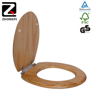 Siège de toilette en bois massif MDF pour articles sanitaires à vendre - Product Image 3