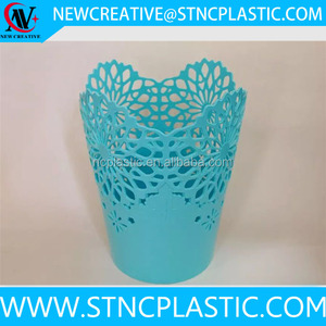 <span class=keywords><strong>Mini</strong></span> <span class=keywords><strong>Cestino</strong></span> Portarifiuti da Auto in Pizzo Semi-Forato Creativo da Scrivania Piccolo Contenitore Portaoggetti - Product Image 6