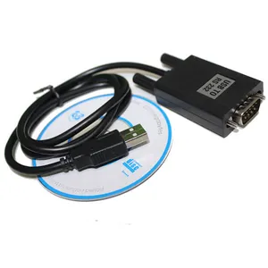 80cm Usb כדי Rs232 Db9pin מדפסת ממיר כבל סטנדרטי USB כדי Rs232 ממשק (db-9male) USB 1.0 & 1.1 & 2.0 PVC שחור 0.3m,1.2m