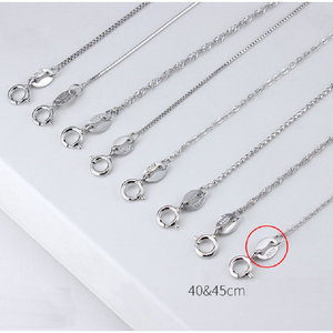 Della fabbrica del commercio all'ingrosso di Gioielli FAI DA TE palla onda di acqua croce della catena del serpente <span class=keywords><strong>collana</strong></span> in <span class=keywords><strong>argento</strong></span> 925 - Product Image 3