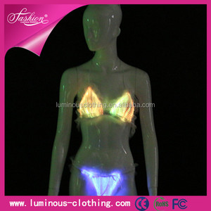 Danse soutien - gorge et pantalons led lumière sexy lingerie YQ-29 + 32 - Product Image 1