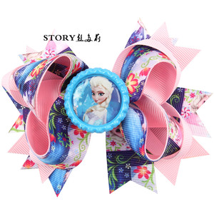La <span class=keywords><strong>romance</strong></span> de dessin d'enfants de la glace et de la neige en 2018 Bébé fille bascule à fleurs - Product Image 4