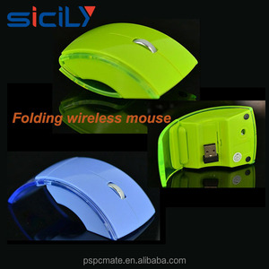LED mới nhất Ánh Sáng Trong Suốt Gấp Chuột Không Dây 2.4 Gam Mini Chuột Máy Tính Quang Học - Product Image 6