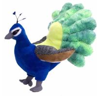 Magnifique décoration de maison, jouet en peluche paon