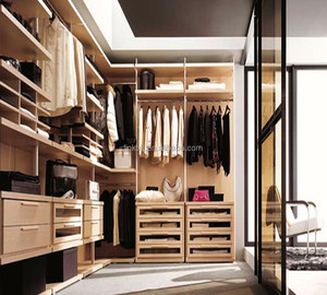 <span class=keywords><strong>Armadio</strong></span> Moderno a <span class=keywords><strong>L</strong></span> in Legno per Camera da Letto Senza Ante - Product Image 1