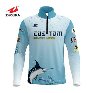 Personnalisé Le Dernier Populaire Fermeture Éclair Entrouverte <span class=keywords><strong>Carpe</strong></span> Pêche Jersey Hommes Vêtements De Fitness - Product Image 3
