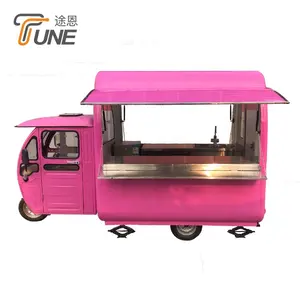 TUNE 3 Wheels Mobile Ice Cream Food Cart Electric Mobile Coffee Food Truck