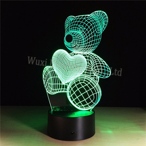 <span class=keywords><strong>Del</strong></span> Arco Iris de Acrílico Ccarve Ilusión Christma Regalo Animal de Encargo 3d Led Luz de <span class=keywords><strong>La</strong></span> <span class=keywords><strong>Noche</strong></span> - Product Image 1