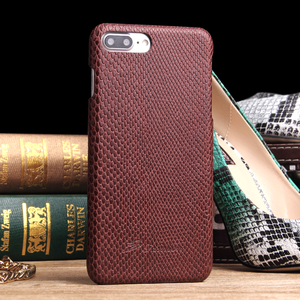 Premium pu cuero serpiente líneas caja del teléfono celular para el iPhone 7 - Product Image 3