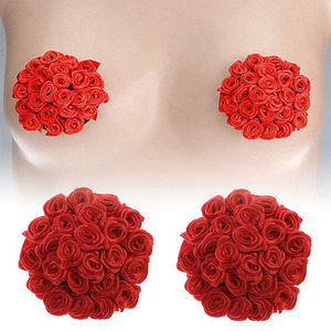 2 Piezas <span class=keywords><strong>de</strong></span> Cubrepezones Adhesivos con Forma <span class=keywords><strong>de</strong></span> Corazón <span class=keywords><strong>de</strong></span> Rosa, Sexy, para <span class=keywords><strong>Sujetador</strong></span> - Product Image 2
