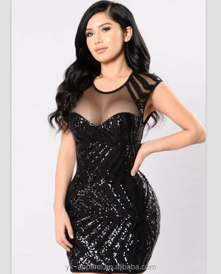 Vestido de fiesta de una pieza de diseñador para mujer, vestido de lentejuelas, fotos, sexy