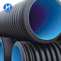 DN200 DN300 DN400 DN500 DN600 DN800 DN1000mm HDPE double paroi en plastique ondulé tuyau d'égout en polyéthylène haute densité
