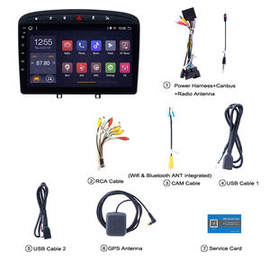 IPS DSP CARPLAY 4G + 64G Android 12 voiture DVD RADIO lecteur vidéo GPS Navigation multimédia pour peugeot <span class=keywords><strong>308</strong></span> 408 2010-2016 - Product Image 3