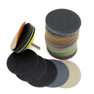 Disco de lijado de papel abrasivo de gancho y bucle húmedo y seco de 3 pulgadas y 75mm, herramientas abrasivas, papel de lija para Metal, cuidado automático, pulido - Product Image 1
