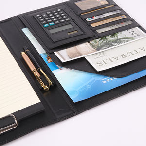 OEM precio de fábrica al por mayor de alta calidad de moda de lujo Presentación de cuero de la PU de carpetas con logotipo - Product Image 5