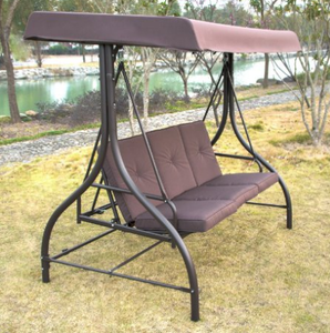 En plein air <span class=keywords><strong>3</strong></span> Sièges Balançoire Chaise Suspendue Avec Auvent - Product Image 4