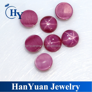 Chất Lượng Cao 6 Tia Vòng <span class=keywords><strong>Cabochon</strong></span> Tổng Hợp Sao <span class=keywords><strong>Ruby</strong></span> Và Màu Xanh Sao Sapphire Đá Đá Quý Cho Bán - Product Image 5