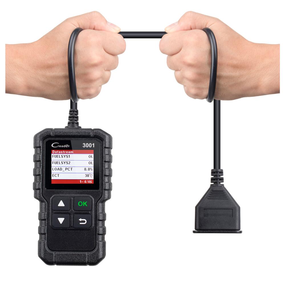 LAUNCH X431 Creader 3001 Full OBD2 EOBD считыватели кодов, сканирующие инструменты CR3001 OBD 2, диагностика автомобиля PK AD310 NL100 OM123