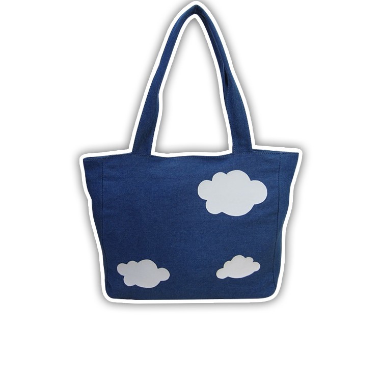 Новый простой голубое небо джинсовые сумка Harajuku стиль японский школьная сумка KK720