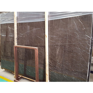 Sans soudure or blanc veine <span class=keywords><strong>de</strong></span> plancher foncé brun nero <span class=keywords><strong>saint</strong></span> <span class=keywords><strong>laurent</strong></span> marbre - Product Image 3