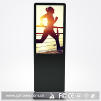 Soporte de suelo 32 43 49 55 65 pulgadas 4K Digital Wifi tótem interior no táctil gran pantalla Lcd publicidad Monitor con soporte