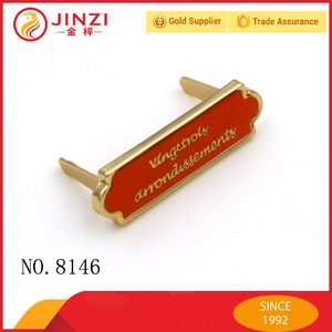 Ver una <span class=keywords><strong>imagen</strong></span> mayor <span class=keywords><strong>de</strong></span> encargo del metal estampado logo, <span class=keywords><strong>de</strong></span> metal bolso insignia logo plate, la marca <span class=keywords><strong>de</strong></span> metal logo - Product Image 2
