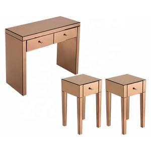 Oro antico Sparkle diamante schiacciato <span class=keywords><strong>consolle</strong></span> tavolo <span class=keywords><strong>e</strong></span> specchio - Product Image 4
