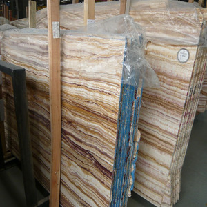 Rétro-éclairé table à manger dalle tuiles <span class=keywords><strong>prix</strong></span> jaune <span class=keywords><strong>orange</strong></span> veine onyx marbre - Product Image 3