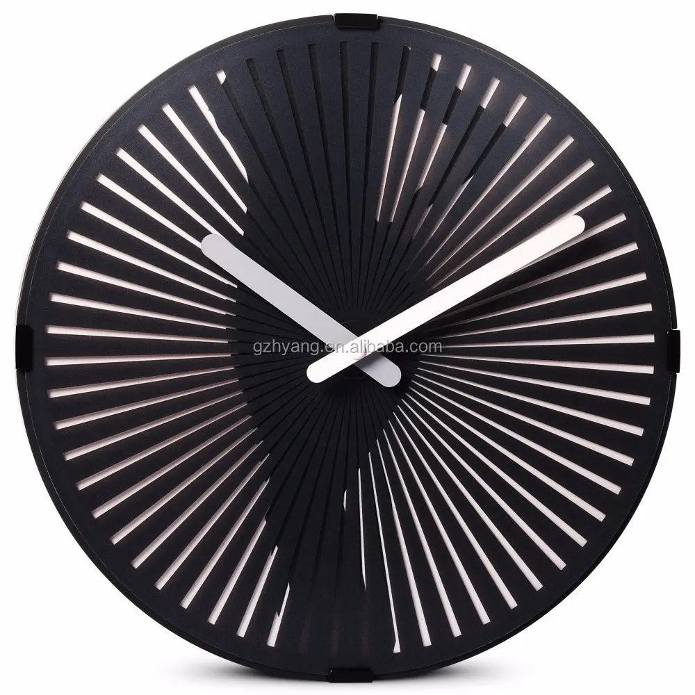 12 pouces horloge murale noire montrant avec danse fille image pour la décoration intérieure